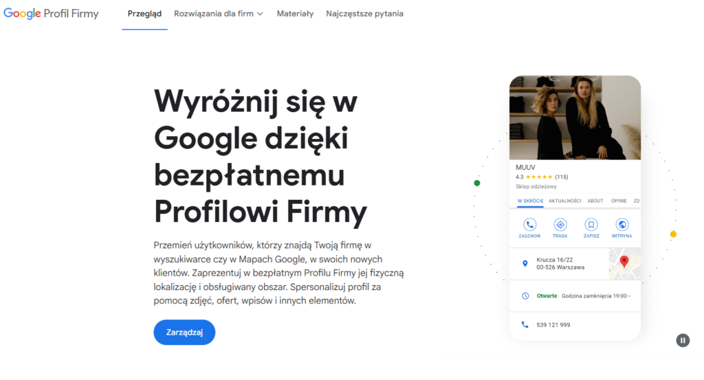 Google Profil Firmy - jak założyć
